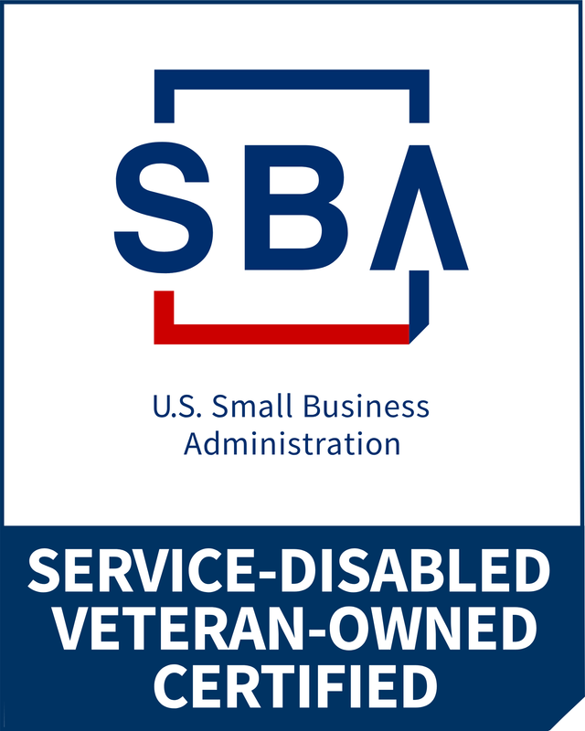 U.S. Small Business Administration Service-Disabled Veteran-Owned Certified badge